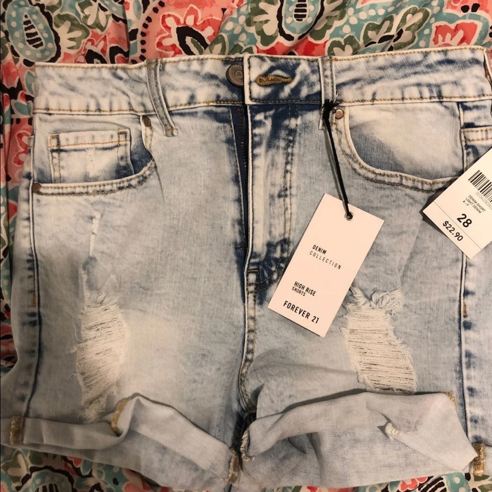 Acid Washed Shorts